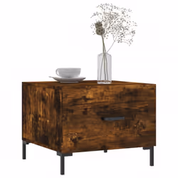 vidaXL Coffee Table Side Table Sofa Table Telephone Table Engineered Wood - smoked oak