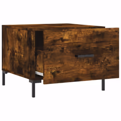 vidaXL Coffee Table Side Table Sofa Table Telephone Table Engineered Wood - smoked oak - Additional view 6