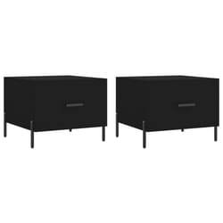 vidaXL Coffee Table Side Table Sofa Table Telephone Table Engineered Wood - black