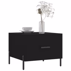 vidaXL Coffee Table Side Table Sofa Table Telephone Table Engineered Wood - black