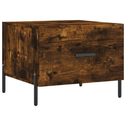 vidaXL Coffee Table Side Table Sofa Couch Table Smoked Oak Engineered Wood - smoked oak