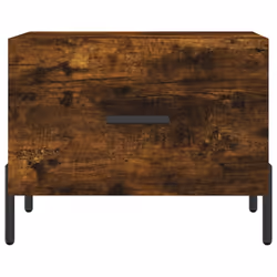 vidaXL Coffee Table Side Table Sofa Couch Table Smoked Oak Engineered Wood - smoked oak - Additional view 4