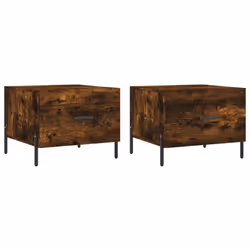 vidaXL Coffee Table Side Table Sofa Table Telephone Table Engineered Wood - smoked oak