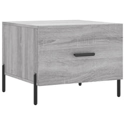 vidaXL Coffee Table Side Table Sofa Couch Table Smoked Oak Engineered Wood - grey sonoma