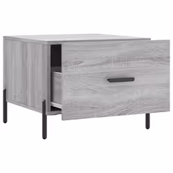 vidaXL Coffee Table Side Table Sofa Couch Table Smoked Oak Engineered Wood - grey sonoma - Additional view 5