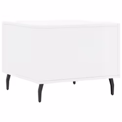 vidaXL Coffee Table Side Table Sofa Couch Tea Table Black Engineered Wood - high gloss white - Additional view 7