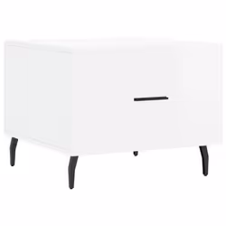 vidaXL Coffee Table Side Table Sofa Table Telephone Table Engineered Wood - high gloss white - Additional view 4
