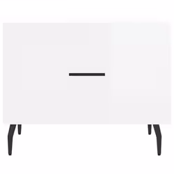 vidaXL Coffee Table Side Table Sofa Table Telephone Table Engineered Wood - high gloss white - Additional view 5