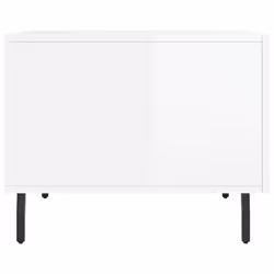 vidaXL Coffee Table Side Table Sofa Table Telephone Table Engineered Wood - high gloss white - Additional view 7