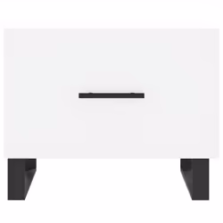 vidaXL Coffee Table Side Table Sofa Couch Table Concrete Grey Engineered Wood - white - Additional view 4