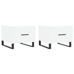vidaXL Coffee Table Side Table Sofa Table Telephone Table Engineered Wood - white