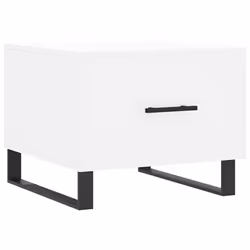 vidaXL Coffee Table Side Table Sofa Table Telephone Table Engineered Wood - white - Additional view 4