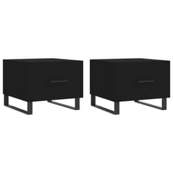 vidaXL Coffee Table Side Table Sofa Table Telephone Table Engineered Wood - black