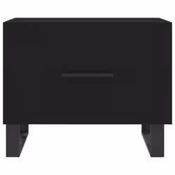 vidaXL Coffee Table Side Table Sofa Table Telephone Table Engineered Wood - black - Additional view 5