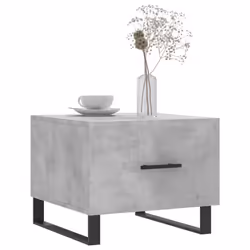 vidaXL Coffee Table Side Table Sofa Couch Table Concrete Grey Engineered Wood - concrete grey