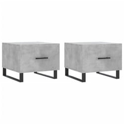 vidaXL Coffee Table Side Table Sofa Table Telephone Table Engineered Wood - concrete grey