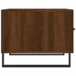 vidaXL Coffee Table Side Table Sofa Couch Table Concrete Grey Engineered Wood - brown oak - Additional view 6