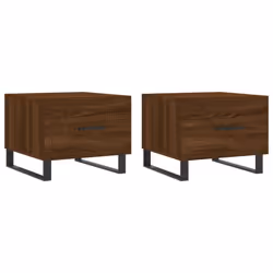vidaXL Coffee Table Side Table Sofa Table Telephone Table Engineered Wood - brown oak
