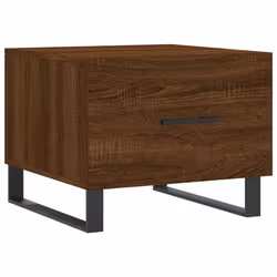 vidaXL Coffee Table Side Table Sofa Table Telephone Table Engineered Wood - brown oak - Additional view 4