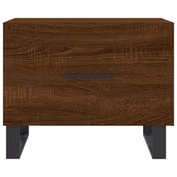 vidaXL Coffee Table Side Table Sofa Table Telephone Table Engineered Wood - brown oak - Additional view 5