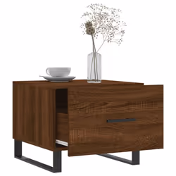 vidaXL Coffee Table Side Table Sofa Table Telephone Table Engineered Wood - brown oak - Additional view 8