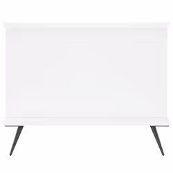 vidaXL Coffee Table Side Table End Table High Gloss White Engineered Wood - white - Additional view 5