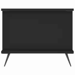 vidaXL Coffee Table Side Table End Table High Gloss White Engineered Wood - black - Additional view 5