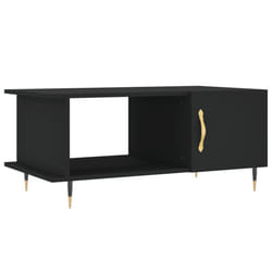 vidaXL Coffee Table Side Table Sofa Couch Table Grey Sonoma Engineered Wood - black