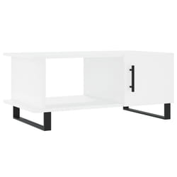 vidaXL Coffee Table Tea Side Table Sofa Couch Table Brown Oak Engineered Wood - white