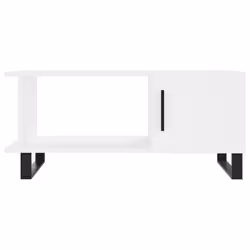vidaXL Coffee Table Tea Side Table Sofa Couch Table Brown Oak Engineered Wood - white - Additional view 4