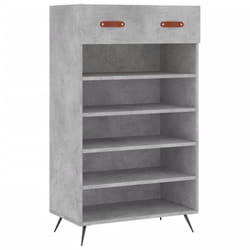 vidaXL Shoe Cabinet Shoe Storage Unit Shoe Rack Shoe Cupboard Engineered Wood - concrete grey