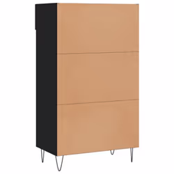 vidaXL Shoe Cabinet Shoe Cupboard Shoe Storage Rack Sonoma Oak Engineered Wood - black - Additional view 7
