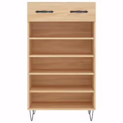 vidaXL Shoe Cabinet Shoe Cupboard Shoe Storage Rack Sonoma Oak Engineered Wood - sonoma oak - Additional view 5