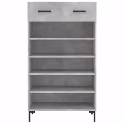 vidaXL Shoe Cabinet Shoe Cupboard Shoe Rack High Gloss White Engineered Wood - concrete grey - Additional view 5