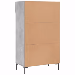vidaXL Shoe Cabinet Shoe Cupboard Shoe Rack High Gloss White Engineered Wood - concrete grey - Additional view 7