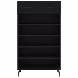vidaXL Shoe Cabinet Shoe Cupboard Shoe Storage Rack Sonoma Oak Engineered Wood - black - Additional view 5