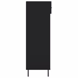 vidaXL Shoe Cabinet Shoe Cupboard Shoe Storage Rack Sonoma Oak Engineered Wood - black - Additional view 6