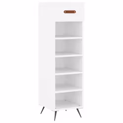 vidaXL Shoe Cabinet Shoe Cupboard Shoe Storage Grey Sonoma Engineered Wood - white