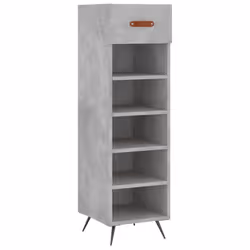 vidaXL Shoe Cabinet Shoe Cupboard Shoe Storage Grey Sonoma Engineered Wood - concrete grey