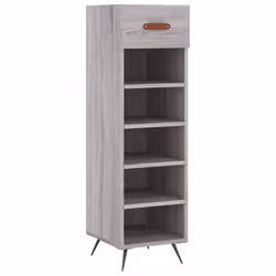 vidaXL Shoe Cabinet Shoe Cupboard Shoe Storage Grey Sonoma Engineered Wood - grey sonoma