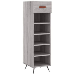vidaXL Shoe Cabinet Shoe Cupboard Shoe Storage Grey Sonoma Engineered Wood - grey sonoma