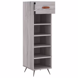 vidaXL Shoe Cabinet Shoe Cupboard Shoe Storage Grey Sonoma Engineered Wood - grey sonoma