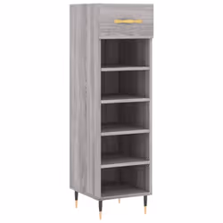 vidaXL Shoe Cabinet Shoe Cupboard Shoe Storage Rack Organiser Engineered Wood - grey sonoma