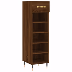 vidaXL Shoe Cabinet Shoe Cupboard Shoe Storage Rack Organiser Engineered Wood - brown oak