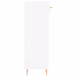 vidaXL Shoe Cabinet Shoe Storage Cupboard Shoe Rack Smoked Oak Engineered Wood - high gloss white - Additional view 6