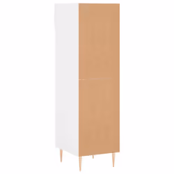 vidaXL Shoe Cabinet Shoe Storage Cupboard Shoe Rack Smoked Oak Engineered Wood - high gloss white - Additional view 7