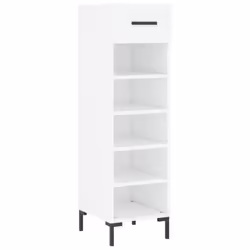 vidaXL Shoe Cabinet Shoe Storage Cupboard Shoe Rack Sonoma Oak Engineered Wood - white