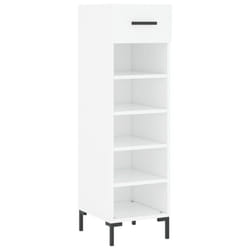vidaXL Shoe Cabinet Shoe Storage Cupboard Shoe Rack Sonoma Oak Engineered Wood - white
