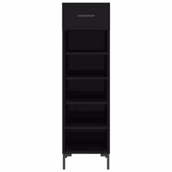 vidaXL Shoe Cabinet Shoe Storage Cupboard Shoe Rack Sonoma Oak Engineered Wood - black - Additional view 5