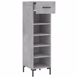 vidaXL Shoe Cabinet Shoe Storage Cupboard Shoe Rack Sonoma Oak Engineered Wood - concrete grey - Additional view 4